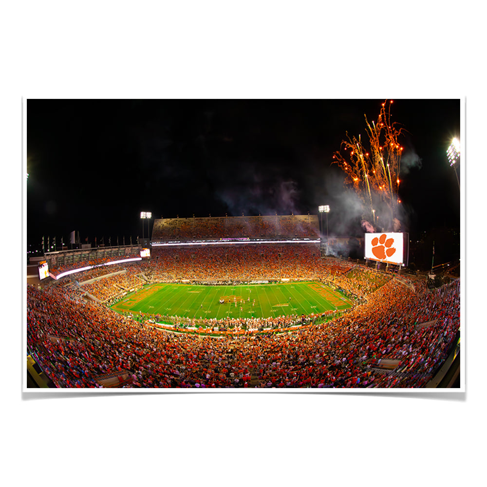 Clemson Tigers - Clemson Memorial Stadium - College Wall Art #Canvas