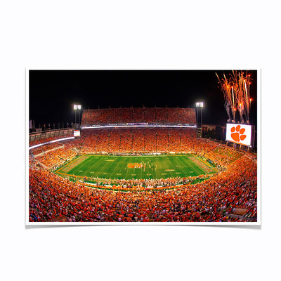 Clemson Tigers - Clemson Memorial Stadium - College Wall Art #Poster