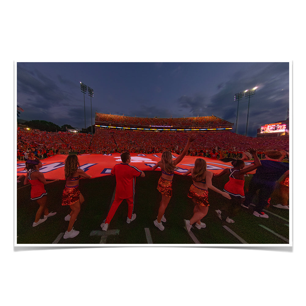 Clemson Tigers - Fighting Tigers Entering the Field - College Wall Art #Canvas