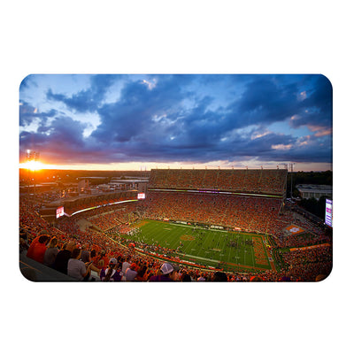 Clemson Tigers - Sunset Over Memorial Stadium - 
College Wall Art #PVC