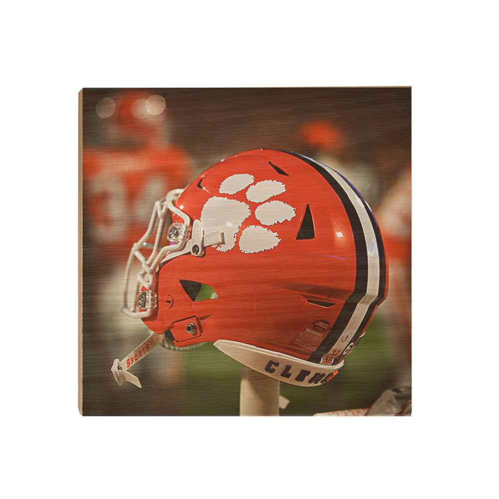 Clemson Tigers - Clemson Helmet - College Wall Art #Canvas