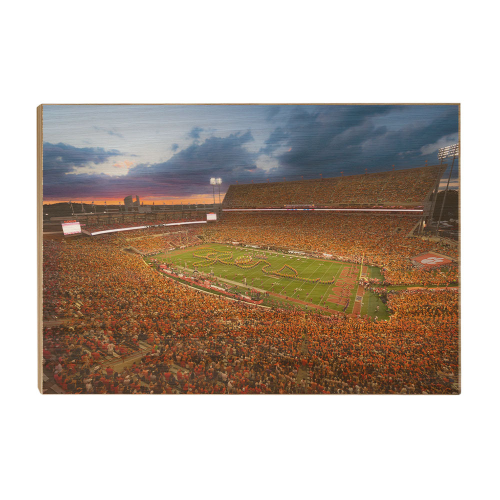 Clemson Tigers - Tigers Sunset - College Wall Art #Canvas 