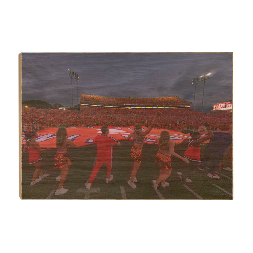 Clemson Tigers - Fighting Tigers Entering the Field - College Wall Art #Canvas