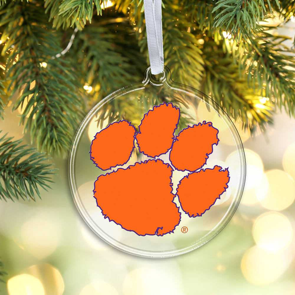 Clemson Tigers - Tiger Paw Ornament & Bag Tag