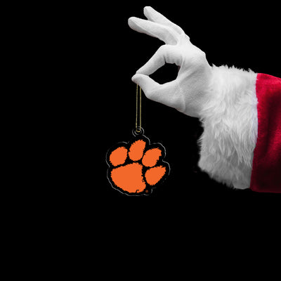 Clemson Tigers - Paw Mark Orange Ornament & Bag Tag