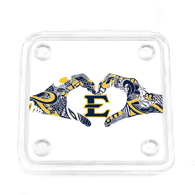 ETSU Bucs - Kelsey Montague E Crystal Drink Coaster