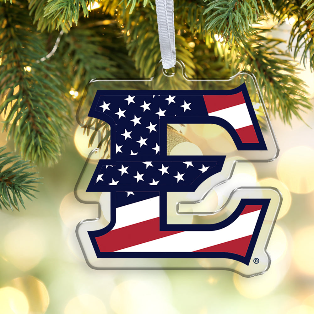 ETSU Bucs - ETSU Stars & Stripes Ornament & Bag Tag