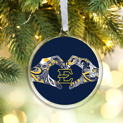 ETSU Bucs - Kelsey Montague E Ornament & Bag Tag