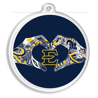 ETSU Bucs - Kelsey Montague E Ornament & Bag Tag