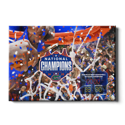 Florida Gators - Florida Gators NCAA Men's Basketball National Champions Score - College Wall Art #Canvas