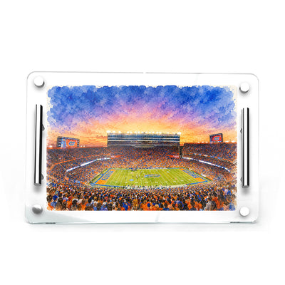Florida Gators - Gator Watercolor Sunset Charcuterie Tray