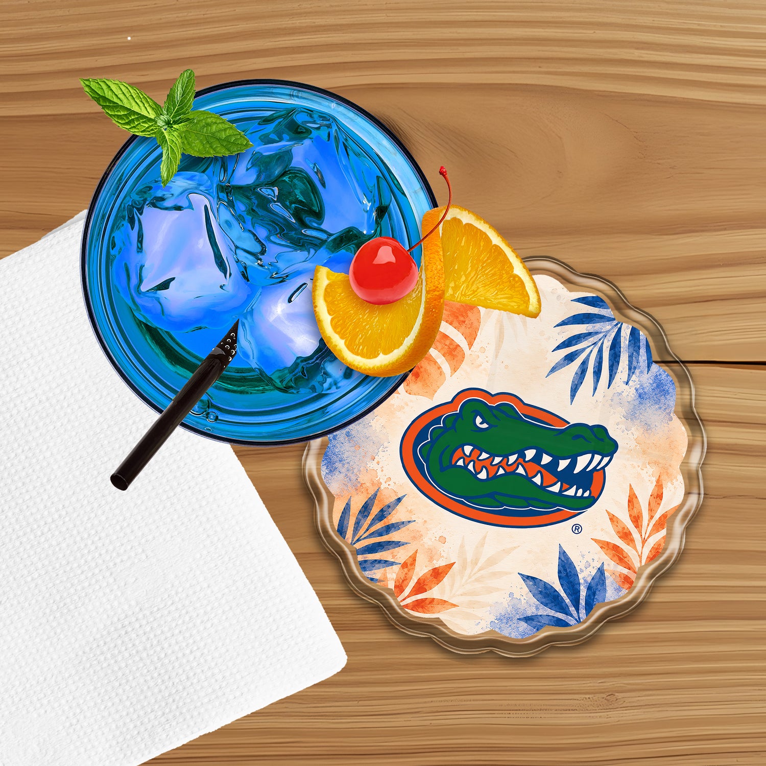 Florida Gators - Tropical Gator Drink Coaster