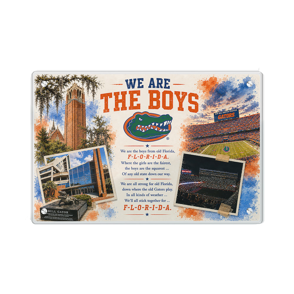 Florida Gators - We are the Boys from Old Florida - College Wall Art #Canvas