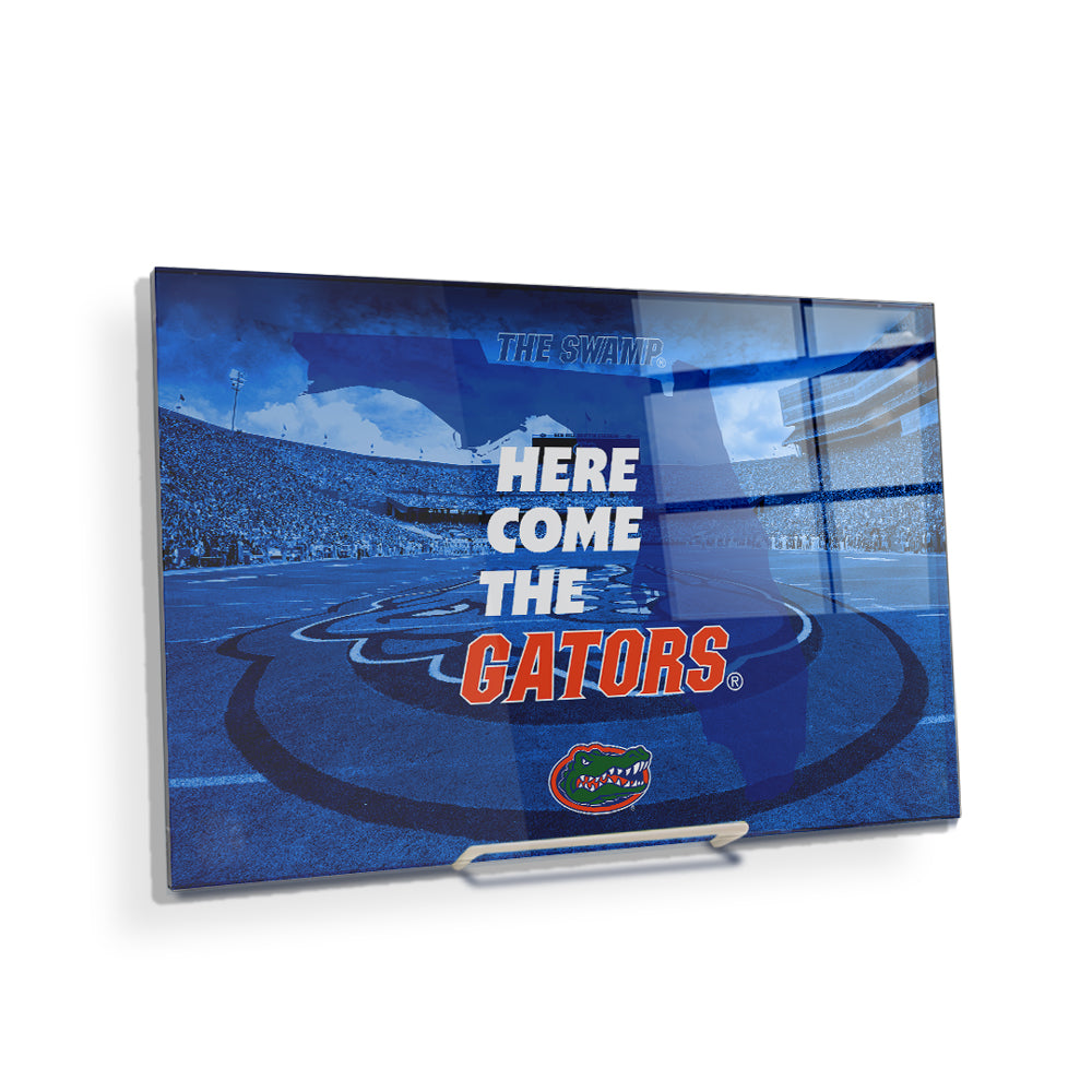 Florida Gators - Here Come the Gators Spurrier Field - College Wall Art #Canvas