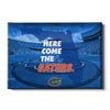 Florida Gators - Here Come the Gators Spurrier Field - College Wall Art #Canvas