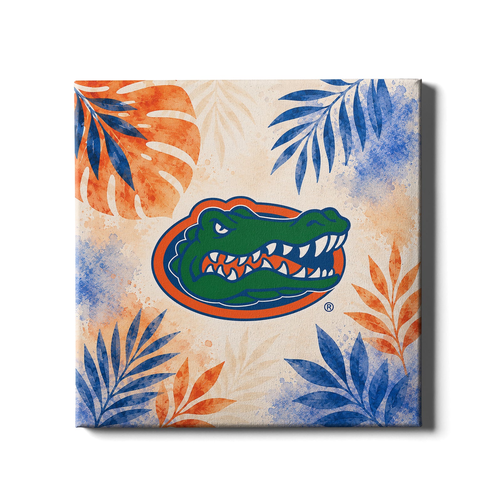 Florida Gators - Tropical Gator - College Wall Art #Canvas