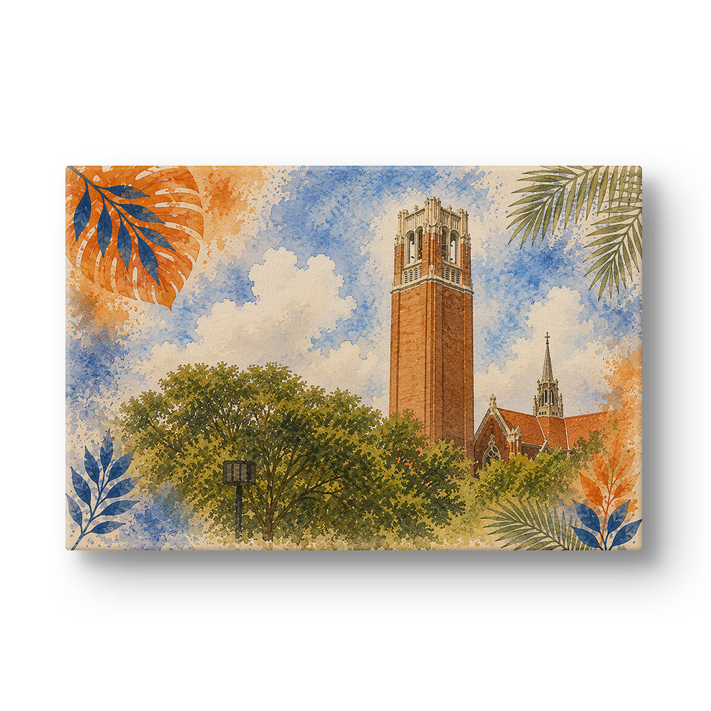 Florida Gators - It's Great to be a Florida Gator Bell Tower - College Wall Art #Canvas