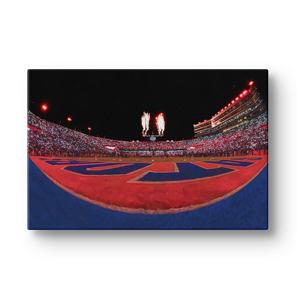 Florida Gators - Won't Back Down from the End Zone - College Wall Art #Canvas
