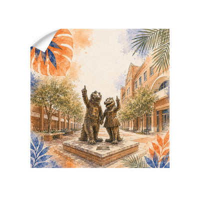 Florida Gators - Campus Mascot Statue - College Wall Art #Wall Decal