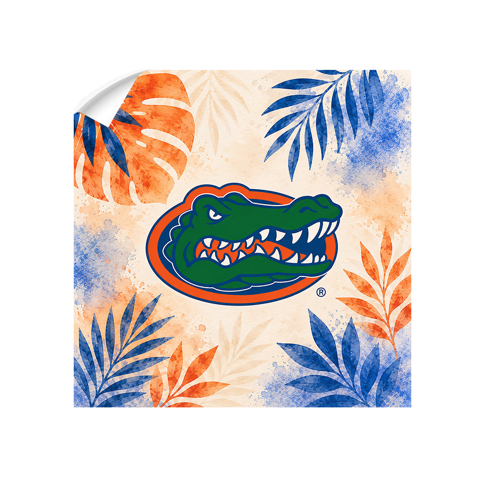 Florida Gators - Tropical Gator - College Wall Art #Canvas