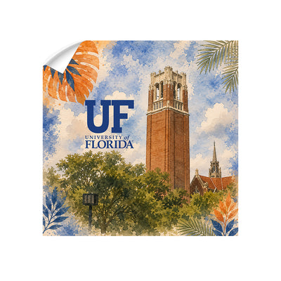 Florida Gators - Tropical Century Tower UF - College Wall Art #Wall Decal