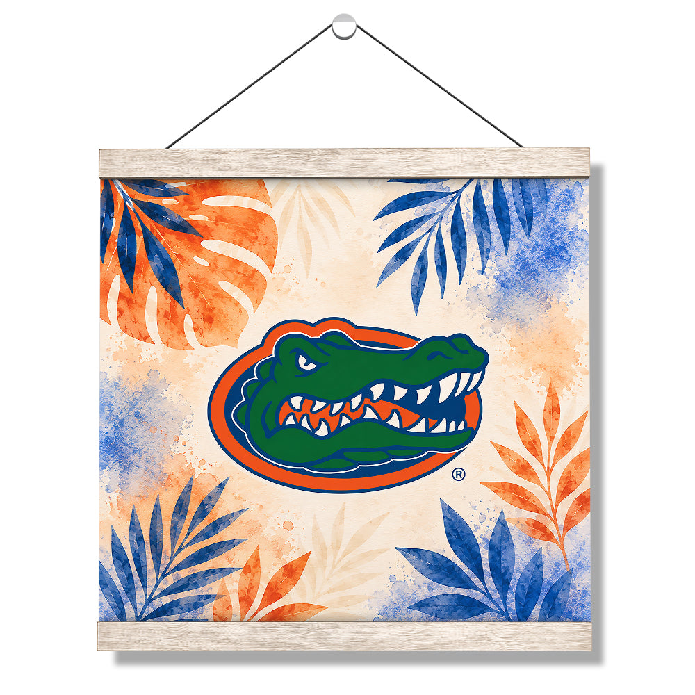 Florida Gators - Tropical Gator - College Wall Art #Canvas