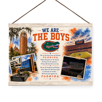 Florida Gators - We are the Boys from Old Florida - College Wall Art #Hanging Canvas