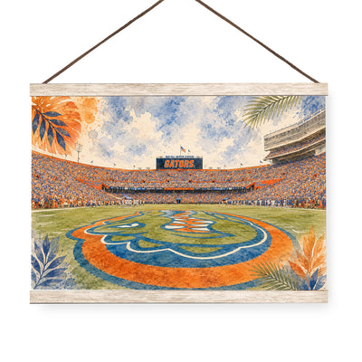 Florida Gators - Gators Game Day at Ben Hill Griffin Stadium - College Wall Art #Hanging Canvas