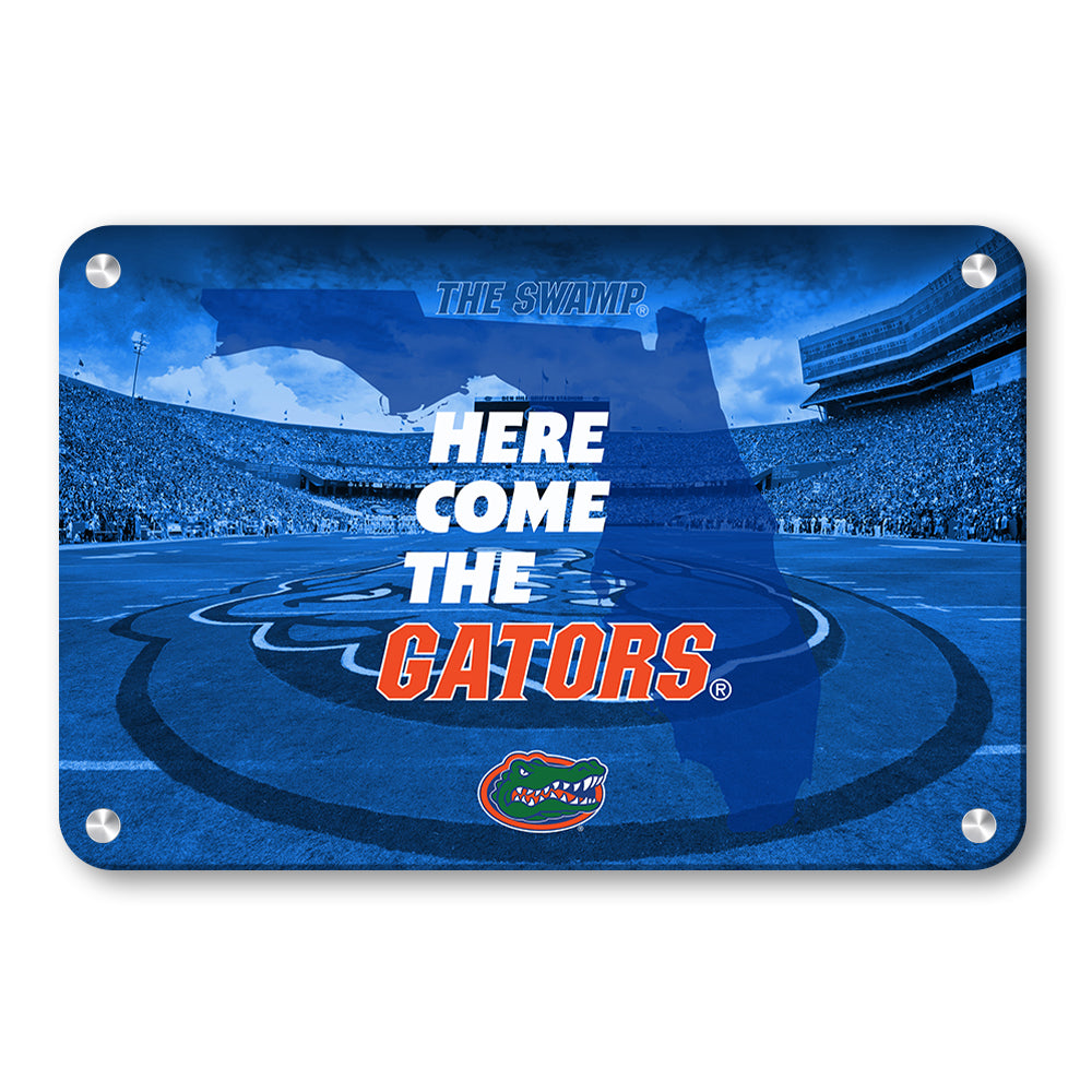 Florida Gators - Here Come the Gators Spurrier Field - College Wall Art #Canvas