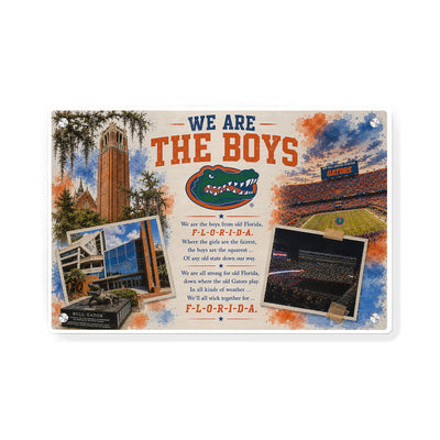 Florida Gators - We are the Boys from Old Florida - College Wall Art #Metal