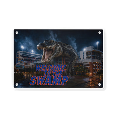 Florida Gators - Welcome to the Swamp - College Wall Art #Metal