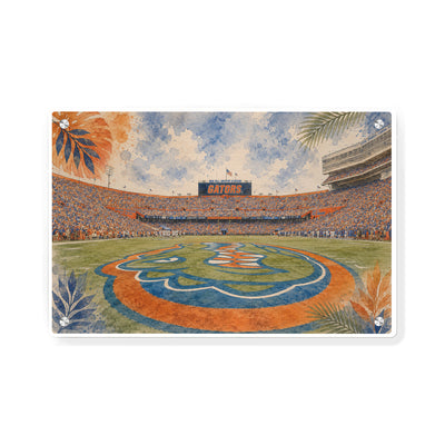 Florida Gators - Gators Game Day at Ben Hill Griffin Stadium - College Wall Art #Metal