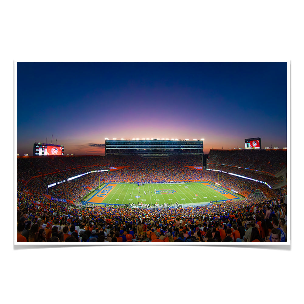 Florida Gators - Swamp Sunset - College Wall Art #Canvas