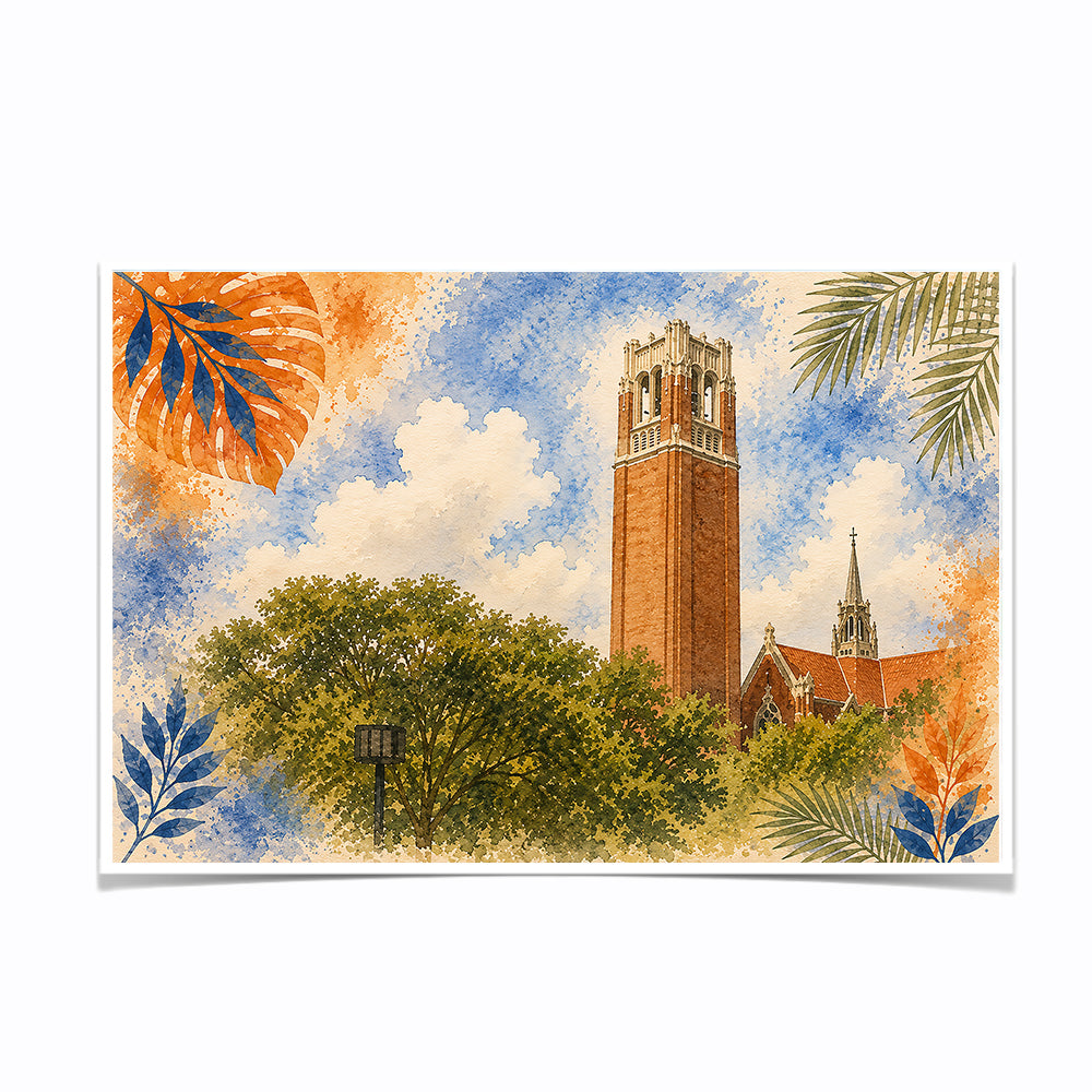 Florida Gators - It's Great to be a Florida Gator Bell Tower - College Wall Art #Canvas