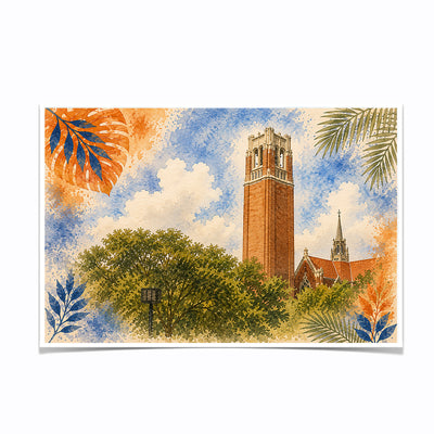Florida Gators - It's Great to be a Florida Gator Bell Tower - College Wall Art #Poster