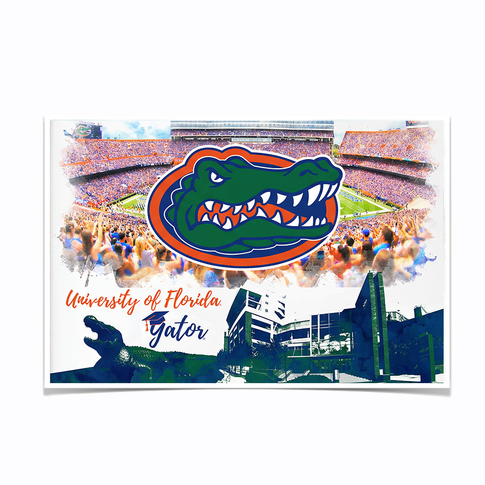 Florida Gators - University of Florida Gator - College Wall Art #Canvas