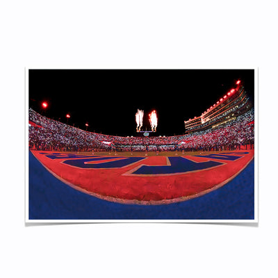 Florida Gators - Won't Back Down from the End Zone - College Wall Art #Poster