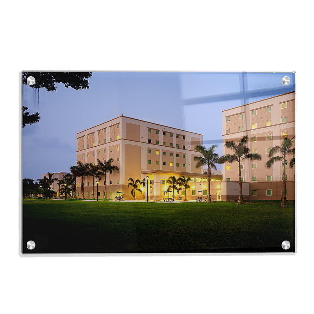 Florida Atlantic Owls - Tropical Campus - College Wall Art #Canvas