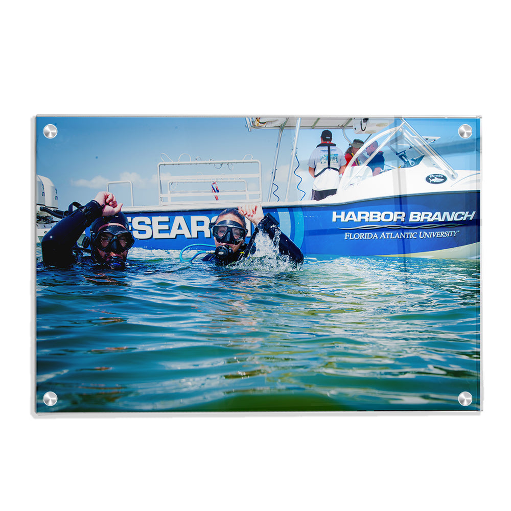 Florida Atlantic Owls - Harbor Branch Research - College Wall Art #Canvas