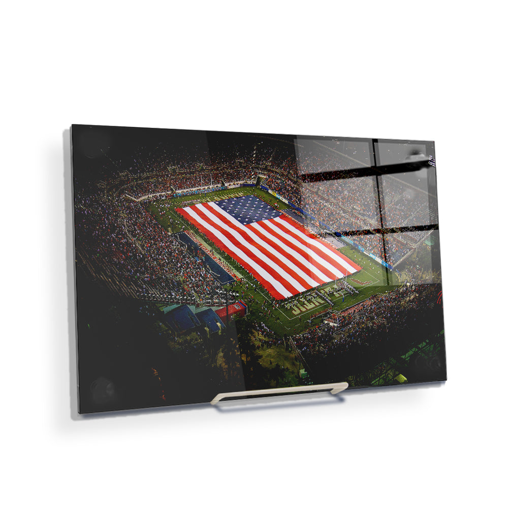 Florida Atlantic Owls - Stars and Stripes - College Wall Art #Canvas