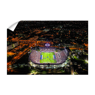 Florida Atlantic Owls - FAU Stadium Aerial - College Wall Art #Wall Decal