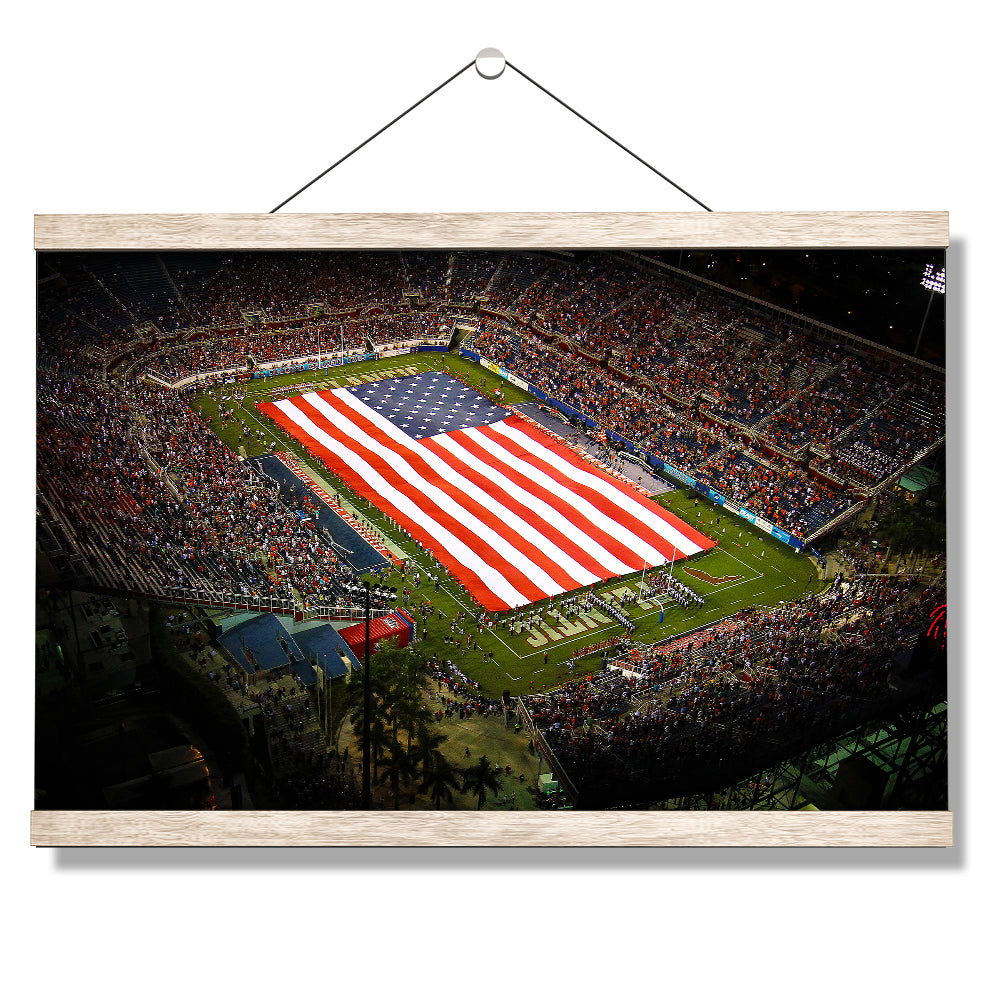 Florida Atlantic Owls - Stars and Stripes - College Wall Art #Canvas