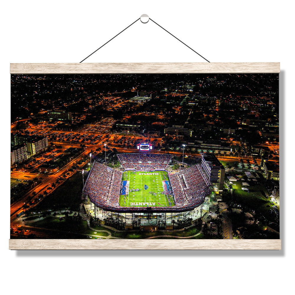 Florida Atlantic Owls - FAU Stadium Aerial - College Wall Art #Canvas