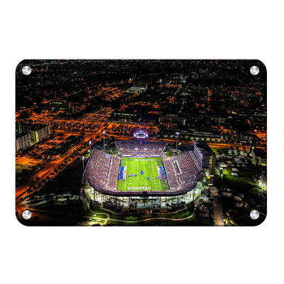 Florida Atlantic Owls - FAU Stadium Aerial - College Wall Art #Metal