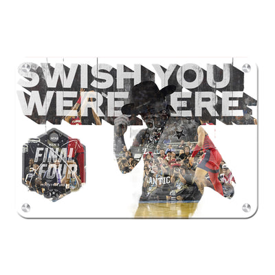 Florida Atlantic Owls - Swish You Were Here Double Exposure - College Wall Art #Metal