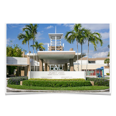 Florida Atlantic Owls - Student Union - College Wall Art #Poster