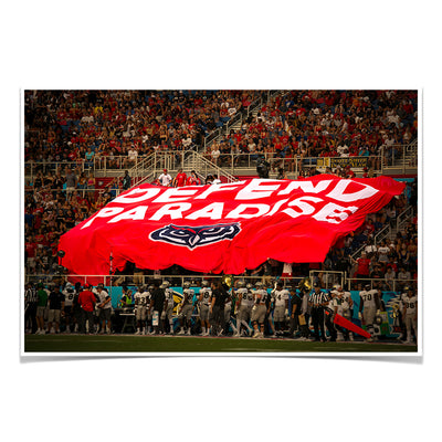 Florida Atlantic Owls - Defend Paradise - College Wall Art #Poster