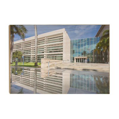 Florida Atlantic Owls - S. E. Wimberly Library - College Wall Art #Wood