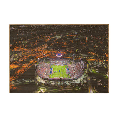 Florida Atlantic Owls - FAU Stadium Aerial - College Wall Art #Wood