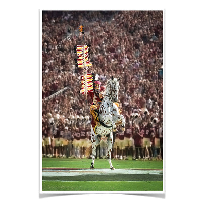 Florida State Seminoles - Chief Osceola Portrait - College Wall Art #Poster